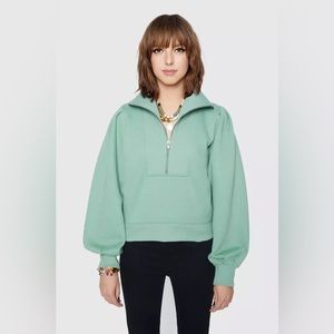 Rebecca Minkoff Women’s Sweatshirt Half Zip Size L